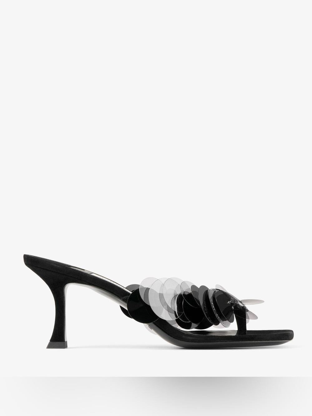New Jimmy Choo Freja Mules 70mm In Schwarz $1,095 39.5